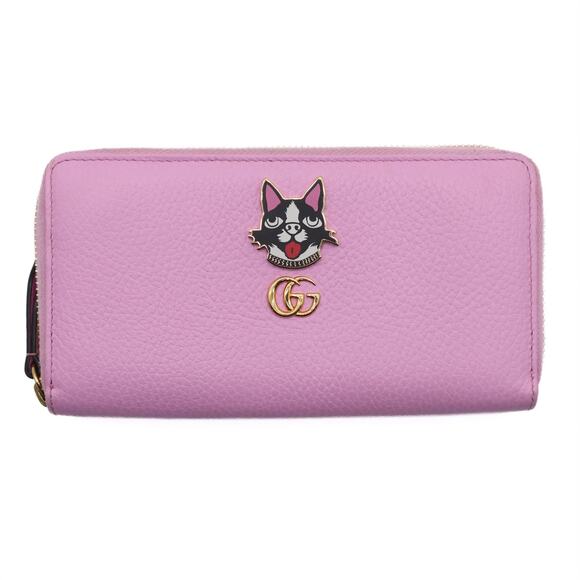 Gucci Bosco Mormont Lilac Long Zip Leather Wallet - Picture 1 of 11